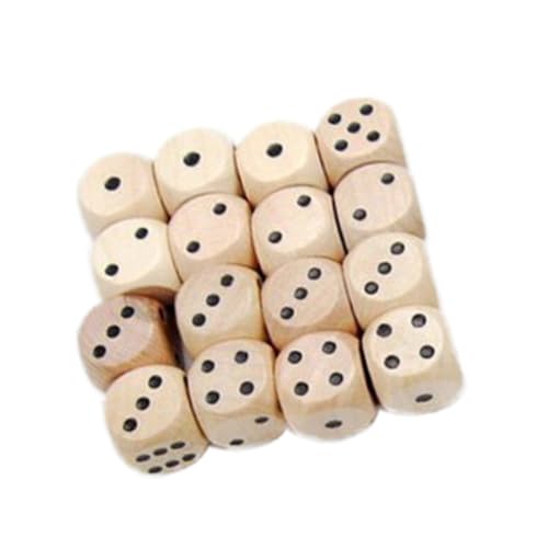 Abaodam 10St Würfel mit sechs Seiten filges roll The dice holzsteckwürfel spielewürfel Toy Würfelbecher-Shaker sechsseitige Würfel mit Zahlen hölzerne Hofwürfel Spielwürfel aus Holz Bambus von Abaodam