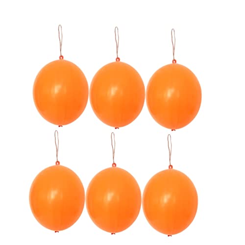 Abaodam 10St kinder punschbälle Luftballons stanzen Ballonpumpe elektrisch Spiel partyknaller kinder kindergeburtstags mitgebsel Hochzeitsballons hochzeit luftballons Schlagbälle Orange von Abaodam