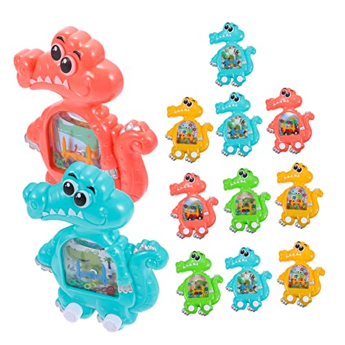 Abaodam 10st Dinosaurier-wassermaschine Tragbares Wasserringspielzeug Handheld-wasserspiele Für Kinder Wurfspiele Wasserspiele Für Kleinkinder Druckknopf-wasserspielzeug Handspiele Plastik von Abaodam