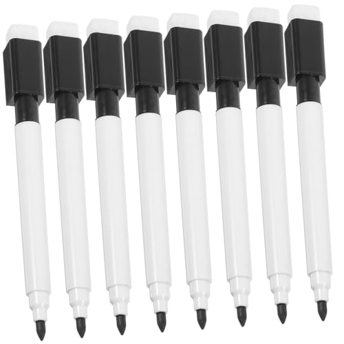 Abaodam 10st Feine Whiteboard-stifte Whiteboard-Marker Whiteboard-stifte Mit Feiner Spitze Whiteboard-stifte Magnetisch Marker Trocken Abwischen Löschbare Stifte Plastik Black von Abaodam