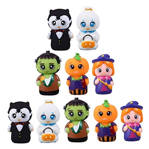 Abaodam 10st Halloween-fingerpuppen Automatisch Aquarienwürfel Bausatz Augenmaske Augenmaske Aus Papier Kind Casting-kit Für Babys Mini-Marionette Rad Schnuller Netz Bausätze PVC von Abaodam