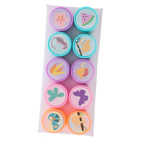 Abaodam 10st Kinderstempel Kinderpartyspiele Briefmarken Für Kleinkinder Selbstfärbende Stempel Briefmarken Einhorn-gastgeschenke Kleinkind Stempel Mini-Stempel Süße Briefmarken PVC von Abaodam