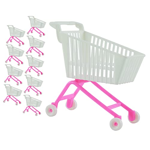 Abaodam 10st Mini-einkaufswagen Mini-supermarkt-handwagen Kinder Spielset Kinderwagen Für Kinder Einkaufswagen-Spielzeug Einkaufswagen Für Kinder Minibehälter Kinder Mini-Spielzeug Plastik von Abaodam