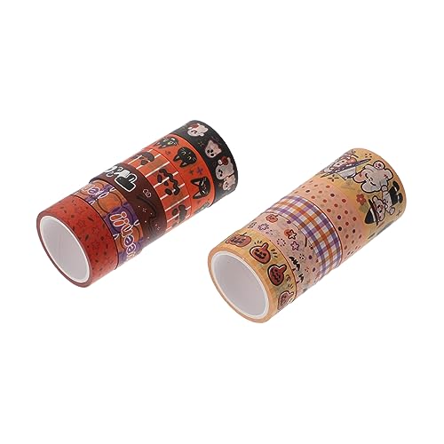 Abaodam 11 Rolle Halloween-washi-Tape Schreibwaren Tagebuch-Aufkleber Kreativer Dekoraufkleber Aufkleber Zarter Dekoraufkleber Praktischer Deko-Aufkleber Journaling-Aufkleber Papier von Abaodam