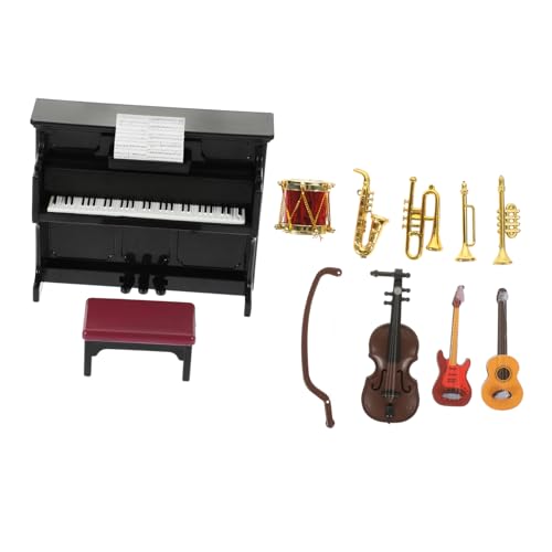 Abaodam 11 Teiliges Miniatur Instrumenten Set Für Puppenhäuser Musikinstrumente Für Miniaturen Für Kreative Spiele Und Dekorationen Dollhouses von Abaodam