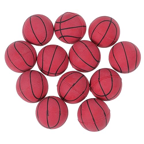 Abaodam 12 Stück Mini Basketball Basketball Mini Ball Basketball Spielmatte Basketball Mini Korb Schaumstoff Basketball Schaumstoffbälle Aufblasbarer Basketball Kleiner von Abaodam