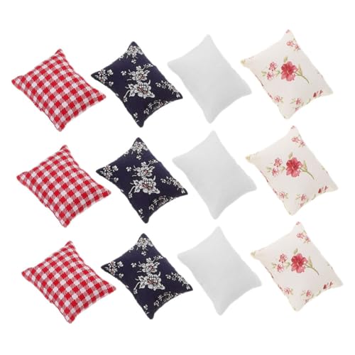 Abaodam 12stücke Miniatur-puppenhauskissen Winzige Dekorative Sofakissen Simulierte Mini-kissenmodelle Für Puppenhauszubehör Und Kreatives Spielen Abaodam 12stücke Miniatur-puppenhauskissen Winzige Dekorative Sofakissen Simulierte Mini-kissenmodelle Für Puppenhauszubehör Und Kreatives Spielen von Abaodam