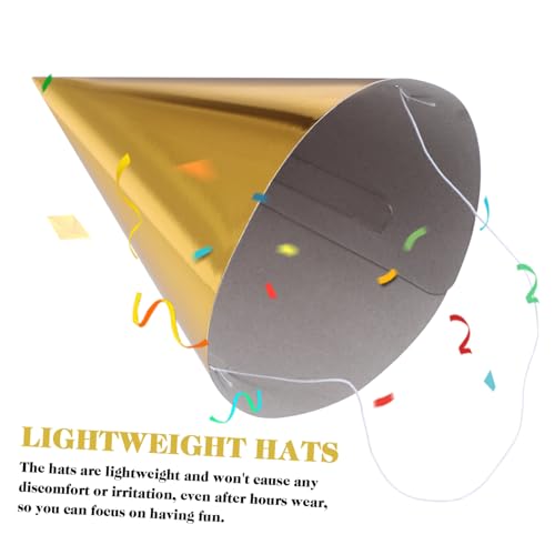 Abaodam 12 Stück Teiliges Metallic Partyhüte aus Papier Bunte Geburtstagsdekoration Leichte Bequeme Kindergeburtstag Partyhüte Vielseitig für Feiern und Jubiläen Geeignet Abaodam 12 Stück Teiliges Metallic Partyhüte aus Papier Bunte Geburtstagsdekoration Leichte Bequeme Kindergeburtstag Partyhüte Vielseitig für Feiern und Jubiläen Geeignet von Abaodam