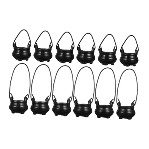 Abaodam 12 Stück Teiliges Mini Kunststoff Miniatur Kessel mit Realistischem Design Vielseitig als Halloween Partydeko Süßigkeitenschale Puppenhaus Zubehör und Feengarten Requisiten Abaodam 12 Stück Teiliges Mini Kunststoff Miniatur Kessel mit Realistischem Design Vielseitig als Halloween Partydeko Süßigkeitenschale Puppenhaus Zubehör und Feengarten Requisiten von Abaodam