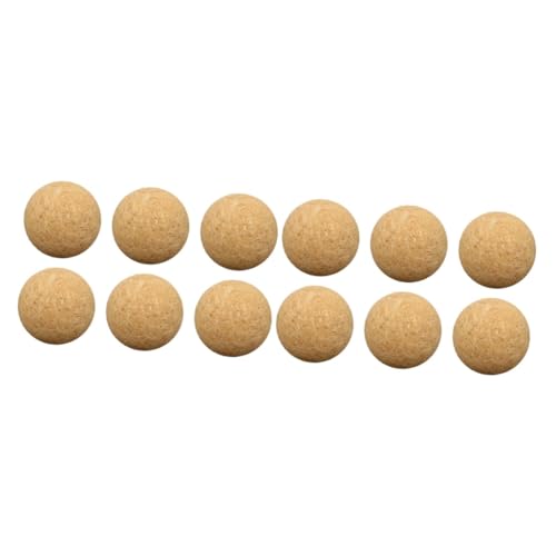 Abaodam 12 Stück Tischfußball Kickerspiel Tischfußball Ersatzbälle Mini Fußbälle Pool Fußball Tischfußball Tischfußball Spielbälle Spielzeug Tischkickerball Aus Holz von Abaodam