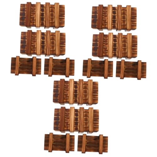 Abaodam Packung Mit 12 Stück Doppelte offene DREI offene magische Box Rätsel Lernspielzeug für Kleinkinder Denksportwürfel aus Holz Spielzeuge Kinderspielzeug sichere Geheimkisten von Abaodam