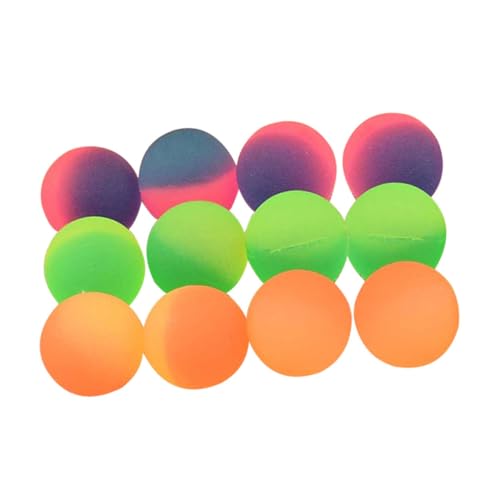 Abaodam 12St Hüpfender Ball Springball für Kinder dekorativer Hüpfball farbige Hüpfbälle Pitbälle spielzeug für kinder kinderspielzeug Karnevalsparty Hüpfbälle Bälle hüpfen Gummi Colorful von Abaodam