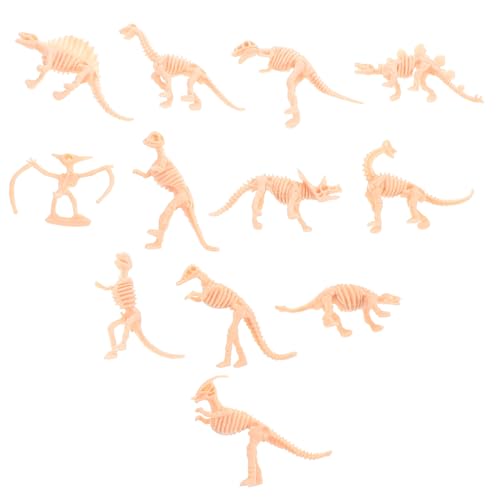 Abaodam 12st Dinosaurier- -Modell Mini-Dinosaurier-Modelle Dinosaurierskelette Mini-Dino-Figuren Mini-Dinosaurier-Spielzeug Dinosaurierfiguren Mini-dinosaurierfigur Plastik Chocolate von Abaodam