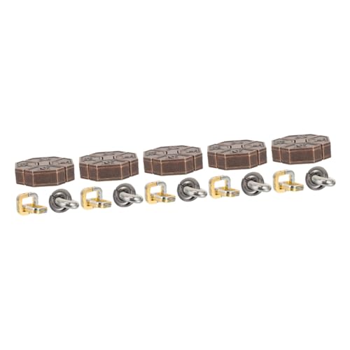 Abaodam 15 STK Minsuo Puzzles aus Holz Rätsel für Erwachsene Spielzeug Geschenke Geschenk für ältere Menschen mit Geschenk für Demenzkranke Männer Metall Neun Ringe Mann von Abaodam