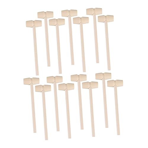 Abaodam 15 Stück Kleiner Hammer Kinderspielzeug Mini Holzhämmer Hämmer Kinderhämmer Mini Holzhammer Lernspielzeug Aus Holz von Abaodam