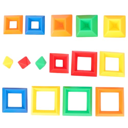 Abaodam 15 Stück Teiliges Kunststoff pyramiden bauspielzeug für Pädagogisches Stapelspiel Buntes Lernspielzeug zur Feinmotorik und Kognition Altersgerecht Zufällige Farben Zufällige Farbe Abaodam 15 Stück Teiliges Kunststoff pyramiden bauspielzeug für Pädagogisches Stapelspiel Buntes Lernspielzeug zur Feinmotorik und Kognition Altersgerecht Zufällige Farben Zufällige Farbe von Abaodam