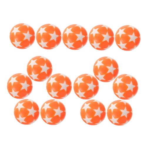 Abaodam 15St Kicker Zubehör Mini-Fußball-Desktop-Spiel Mini Tischkicker Fußbälle Fußballspiel tischfußball plastikball Fußball Ball Desktop-Fußballzubehör auswechselbare Kickerbälle Orange von Abaodam