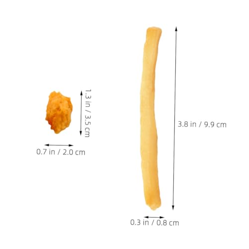 Abaodam 16 Stück Teiliges Lebensnahe Fake Food Toys mit Künstlichen Pommes Frites und Chicken Nuggets Realistische Pretend Play Props für Kinderküche Kreative Simulation und Fotografie Abaodam 16 Stück Teiliges Lebensnahe Fake Food Toys mit Künstlichen Pommes Frites und Chicken Nuggets Realistische Pretend Play Props für Kinderküche Kreative Simulation und Fotografie von Abaodam