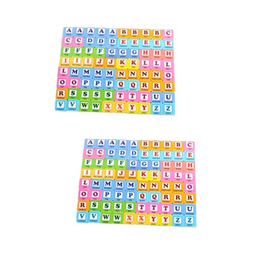 Abaodam 160 Stück 26 Früherziehungsspielzeug 26 Buchstabenblöcke Lernspielzeug Puzzlespielzeug für Kinder Pädagogisches Spielzeug dartscheibe Kinder barn Wörter Lernen Spielzeug Hölzern von Abaodam