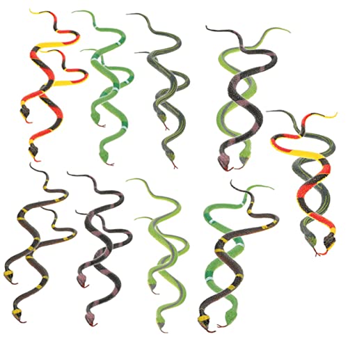 Abaodam 18 Stück Teiliges Witziger Gummischlangen Realistische Verschleißfeste Tiermodell Spielzeuge für Halloween Deko Aprilscherze Bühnenperformance und Kindliche Lernförderung Abaodam 18 Stück Teiliges Witziger Gummischlangen Realistische Verschleißfeste Tiermodell Spielzeuge für Halloween Deko Aprilscherze Bühnenperformance und Kindliche Lernförderung von Abaodam