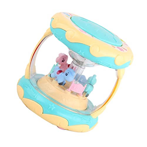 Abaodam 1PC Karussell Handtrommel Mit Lustigem Cartoon Design 3D Licht Und Musik Batterie Nicht Enthalten Frühkindliches Lernspielzeug Für Babys Und Kleinkinder von Abaodam