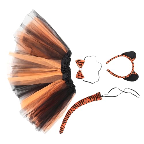 Abaodam 1Satz Cosplay Tiger Kostüm Set Tierohren Haarband mit Rock und Schleife für Halloween Karneval und Partys Teiliges Kostümzubehör Abaodam 1Satz Cosplay Tiger Kostüm Set Tierohren Haarband mit Rock und Schleife für Halloween Karneval und Partys Teiliges Kostümzubehör von Abaodam