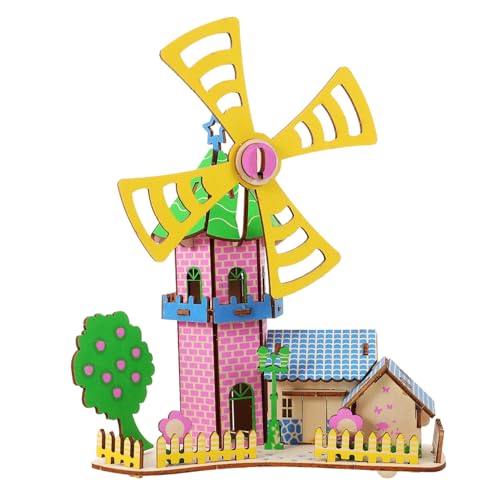 Abaodam 1Satz Holzpuzzle Windmühlenhaus DIY Bausatz für Kreatives Puzzle Erlebnis Robustes und Langlebiges Holzmodell für Weihnachten und Geburtstage Abaodam 1Satz Holzpuzzle Windmühlenhaus DIY Bausatz für Kreatives Puzzle Erlebnis Robustes und Langlebiges Holzmodell für Weihnachten und Geburtstage von Abaodam