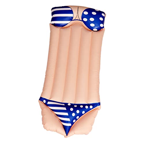 Abaodam 1Stk Bikini-Float Liege Aufblasbare Schwimmbecken aufblasbares Poolsofa schwimmt Schwimmbad aufblasbarer poolsitz Pool Luftkissen Schwimmzubehör Schwimmkissen PVC Blue von Abaodam