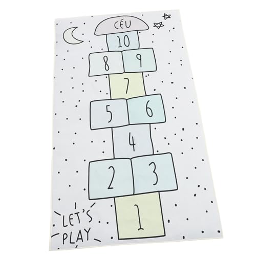 Abaodam 1Stk Digitale Schachbrettdecke für Kleinkinder Spielmatte Play mat for spieldecke kinderspielzeug Spielkissen Schlafzimmer Teppich Dark Grey von Abaodam