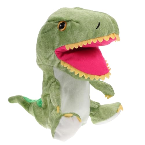 Abaodam 1Stk Dinosaurier-Handpuppenspielzeug Dinosaurierspielzeug Junge Drachenspielzeug Dino stofftier Dino plüschtier Plüschpuppe Cartoon- PP Baumwolle Green von Abaodam