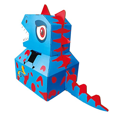 Abaodam 1Stk Dinosaurier-Modell Dinosaurier-Kostüm-Outfit Lernspielzeug Kinderkostüm Kinder bastelset basteln für Kinder Puzzle-Spielzeug für Kinder DIY-Spielzeug für Kinder Papier Blue von Abaodam