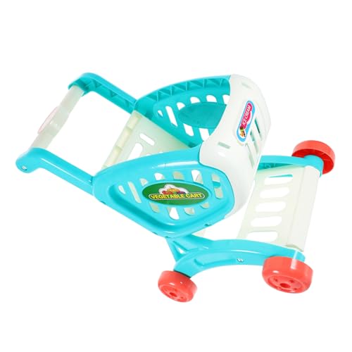 Abaodam 1Stk Einkaufs Wagen für Kinder rosa Einkaufswagen einkaufswagen Puppenregal Kinder einkaufswagen Kinder puppenwagen Buggy Mini-Einkaufswagen Simulierter Warenkorb Plastik Blue von Abaodam