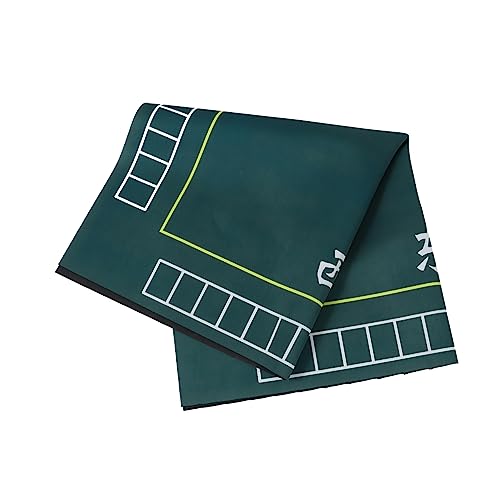 Abaodam 1Stk Mahjong Tischdecke Matte Domino-Tischdecke Domino-Spielmatte Poker tischdecke brettspiel Matte tischdecken Majiang Tischmatten quadratische Tischdecke Polyester Green von Abaodam