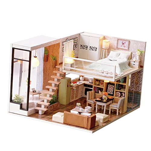 Abaodam 1Stk Spielzeug zum manuellen Zusammenbauen Miniatur DIY Wohnung Miniaturen Mini- zum Selbermachen Kinder bastelset basteln für Kinder Kabinenmodell Miniatur DIY von Abaodam