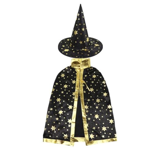 Abaodam 1stk Fünf-Sterne-umhang Für Weihnachtsmantel Für Haustiere Kap Umhang Halloween Schwarzer Umhang Für Halloween-umhang Für Kostüm Stoff Black von Abaodam