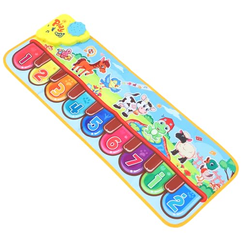 Abaodam 1stk Musikdecke Für Die Frühe Bildung Musikalischer Teppich Tasten Klavierspielzeug Teppiche Für Musikklaviertastatur Klaviermatte Für Kinder Frühpädagogische Musik Colorful PVC von Abaodam