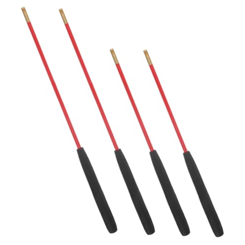 Abaodam 2 Paar Diabolo-Shaker Diabolo-Sticks Handstäbe chinesischer Diabolostab Chinesisches -Diabolo-Spielzeug Diabolo-Stöcke Outdoor-Diabolo-Stick-Fitness chemische Faser rot von Abaodam