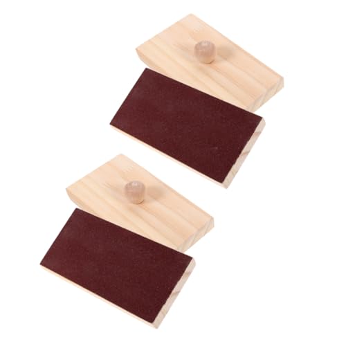 Abaodam 2 Paare Montessori Holz-sandblock Percussion Instrument für Tragbares Rhythmus Soundboard Musikinstrument Sicheres Handheld Orff Lernspielzeug für Vorschule und Früherziehung Abaodam 2 Paare Montessori Holz-sandblock Percussion Instrument für Tragbares Rhythmus Soundboard Musikinstrument Sicheres Handheld Orff Lernspielzeug für Vorschule und Früherziehung von Abaodam