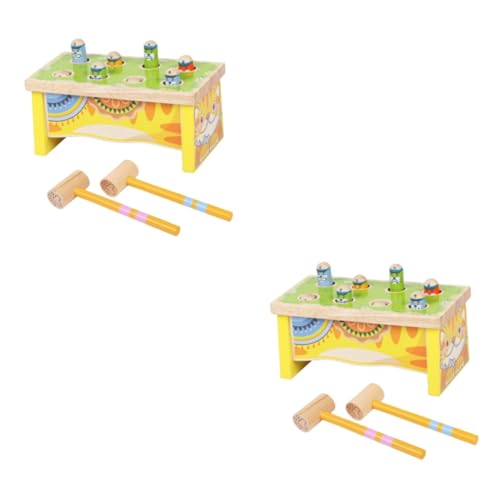 Abaodam 2 STK pädagogisches Spielzeug spielzeughandys für Babys babyspielzeug Cartoon-Spielzeug Spielzeug Spielzeug für Fun Toy Gopher-Spiel pädagogische Spiele Bambus von Abaodam