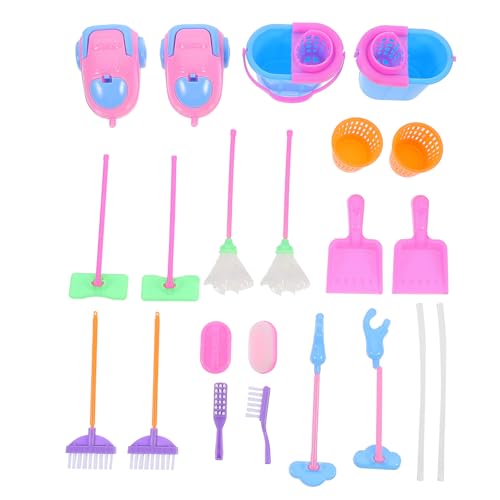 Abaodam 2 Sätze À 18 Stück Reinigungswerkzeug-Set Monster Mini-Besen Gel putzset reinigungsset Hausstaubsauger für zu Hause Plastik Colorful von Abaodam