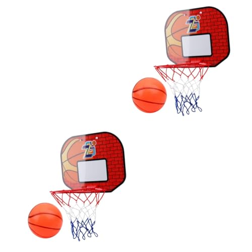 Abaodam 2 Sätze Basketball-Netz Basketballkorb Mini-Spielzeug Kinderbasketball Basketball-Trainingsspiel für Kinder Basketballbrett Basketball Hoop Indoor Mini Basketball Hoop von Abaodam