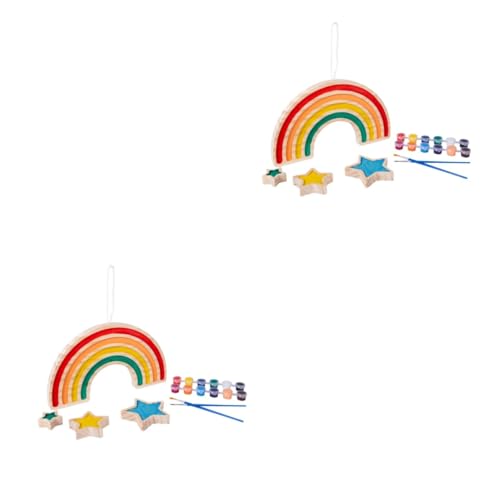 Abaodam 2 Sätze Doodle-spielset Belohnungstabelle Für Kinderzimmer Mädchen Kinderkram Lustiges Malspielzeug Wandanhänger Färben Von Kinderspielzeug Pigment von Abaodam