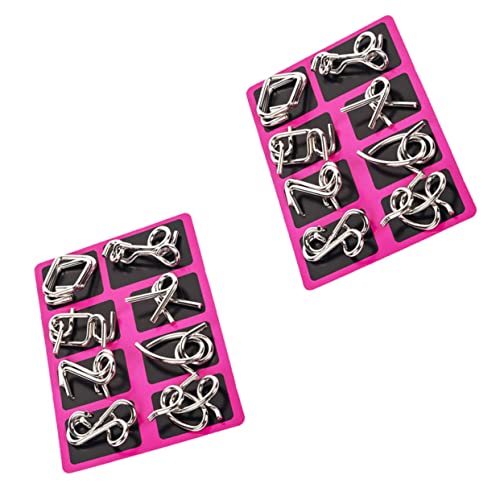 Abaodam 2 Sätze Drahtpuzzle Interlock Spiel Intelligenzspiel für Erwachsene Traditionelles Chinesisches Denkspiel Fidget Toy Verschiedene Schwierigkeitsgrade Glatte Kanten Partyspiel Abaodam 2 Sätze Drahtpuzzle Interlock Spiel Intelligenzspiel für Erwachsene Traditionelles Chinesisches Denkspiel Fidget Toy Verschiedene Schwierigkeitsgrade Glatte Kanten Partyspiel von Abaodam