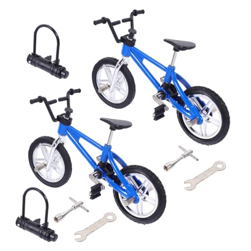 Abaodam 2 Sätze Mini Finger Bike aus Legierung Realistisches Desktop Fahrrad für Jungen und Mädchen Leichtes Tragbares Fingerfahrrad für Geschicklichkeit und Sammlung Abaodam 2 Sätze Mini Finger Bike aus Legierung Realistisches Desktop Fahrrad für Jungen und Mädchen Leichtes Tragbares Fingerfahrrad für Geschicklichkeit und Sammlung von Abaodam