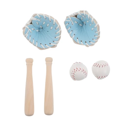 Abaodam 2 Sätze Miniatur Baseball Set mit Handschuh und Ball Mini Baseballspielzeug für Anfänger als Puppenhaus Deko Garten Dekoration und Kuchenaufsatz Weiß und Hellblau Abaodam 2 Sätze Miniatur Baseball Set mit Handschuh und Ball Mini Baseballspielzeug für Anfänger als Puppenhaus Deko Garten Dekoration und Kuchenaufsatz Weiß und Hellblau von Abaodam