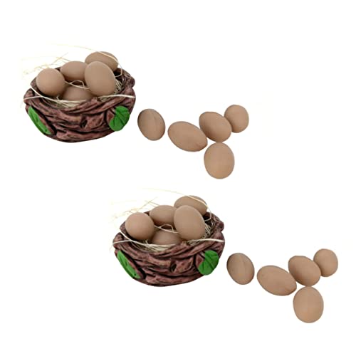 Abaodam 2 Sets Miniatur-Nest-zubehör Für Kinderpuppenhaus Im Maßstab 16 – Spielzeughauszubehör Puppenhaus-miniaturdekor Abaodam 2 Sets Miniatur-Nest-zubehör Für Kinderpuppenhaus Im Maßstab 16 – Spielzeughauszubehör Puppenhaus-miniaturdekor von Abaodam