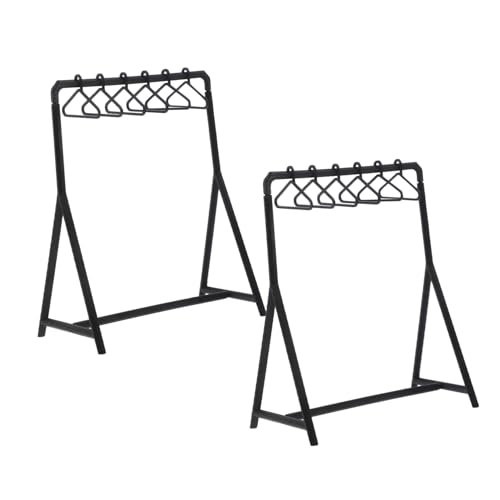 Abaodam 2 Sätze Miniatur Garderobenständer mit Kleiderbügeln Langlebiges Kunststoff Puppenkleider Display Rack für Puppenhaus Praktische Aufbewahrung und Ordnung für Mini Kleidung Abaodam 2 Sätze Miniatur Garderobenständer mit Kleiderbügeln Langlebiges Kunststoff Puppenkleider Display Rack für Puppenhaus Praktische Aufbewahrung und Ordnung für Mini Kleidung von Abaodam