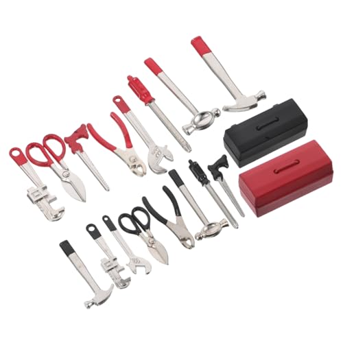 Abaodam 2 Sätze Miniature Dollhouse Tools Set Realistic Mini Hammer Pliers Screwdriver Wrench Kompaktes Mini Werkzeugset für Puppenhaus Dekoration und Mikro Landschaft Tragbar und Präzise Abaodam 2 Sätze Miniature Dollhouse Tools Set Realistic Mini Hammer Pliers Screwdriver Wrench Kompaktes Mini Werkzeugset für Puppenhaus Dekoration und Mikro Landschaft Tragbar und Präzise von Abaodam