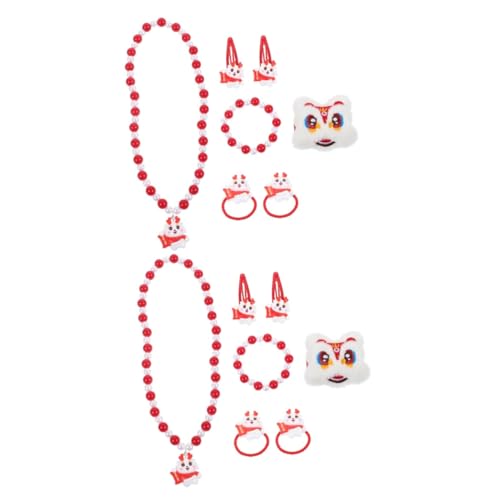 Abaodam 2 Sätze Schmuckset Für Kinder Kind Schmuck Babyschmuck Schmuck Für Mädchen Kinderringe Mädchen Schmuck Dekorative Halskette Für Kinder Kleinkind Harz von Abaodam