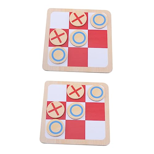 Abaodam 2 Sätze Simongqi Tic-Toe-Schach -zehenspiel Zehe Brettspiel Klassische Brettspiele Lernspielzeug Für Kinder Schachspielzeug Für Kinder Aus Russland Importiertes Lindenholz von Abaodam